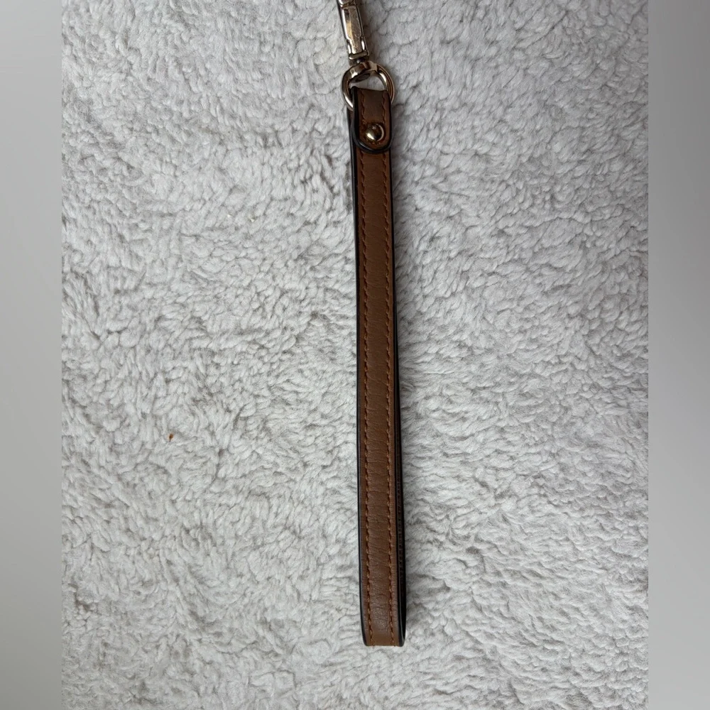 Michael Kors Dark Brown Jet Set Travel Double Zip Wristlet